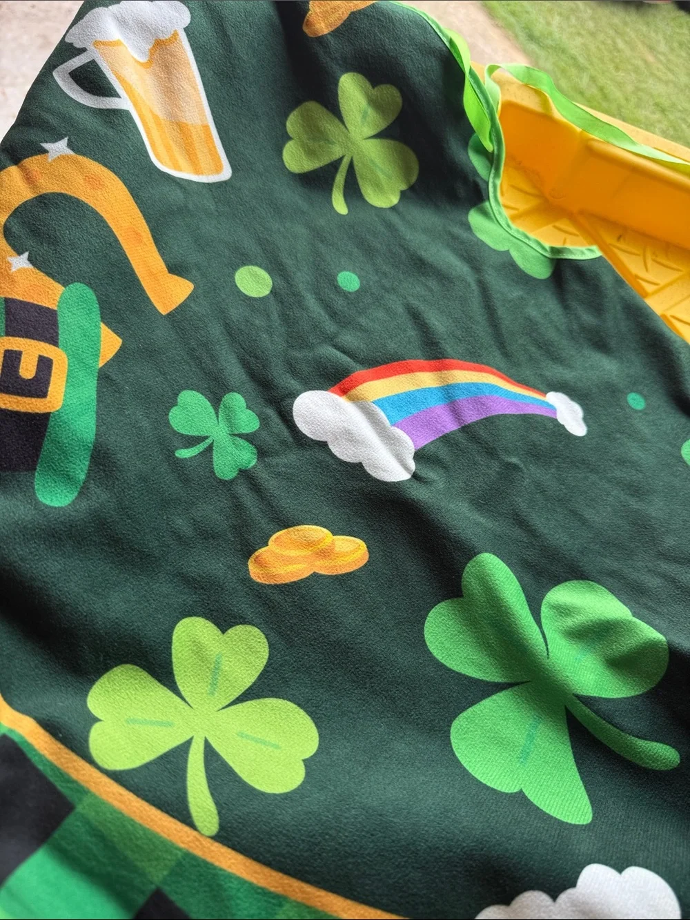 Holiday tree skirt St Patty Mardi Gras